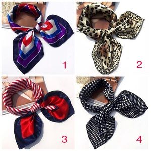 Silk Look Satin Scarves, 20” x 20”